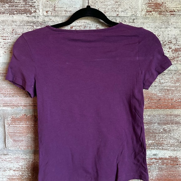 Vintage J’Adore Dior Rhinestone Crystal Purple Blue Silver Baby T-Shirt - Picture 5 of 5